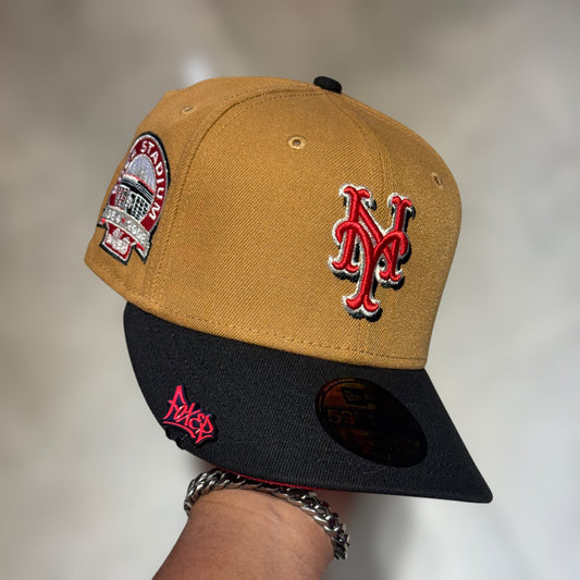 59FIFTY NY METS KHAKY BLACK VISOR