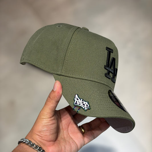 9FORTY A FRAME LA DODGERS OLIVE GREEN BLACK LOGO