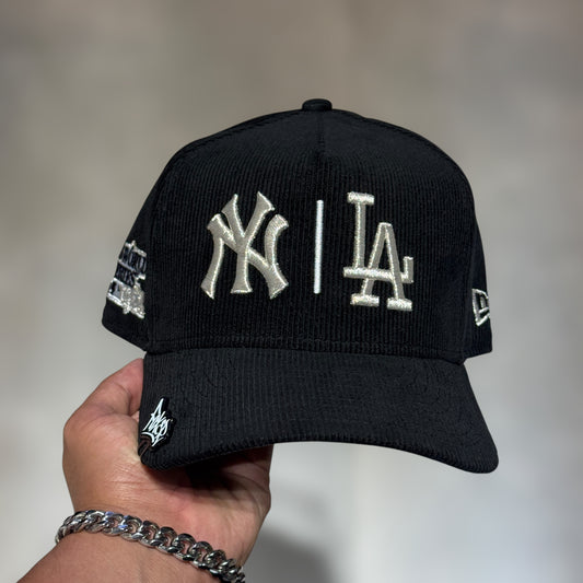 9FIFTY DUAL LOGO YANKEES & DODGERS BLACK PANA