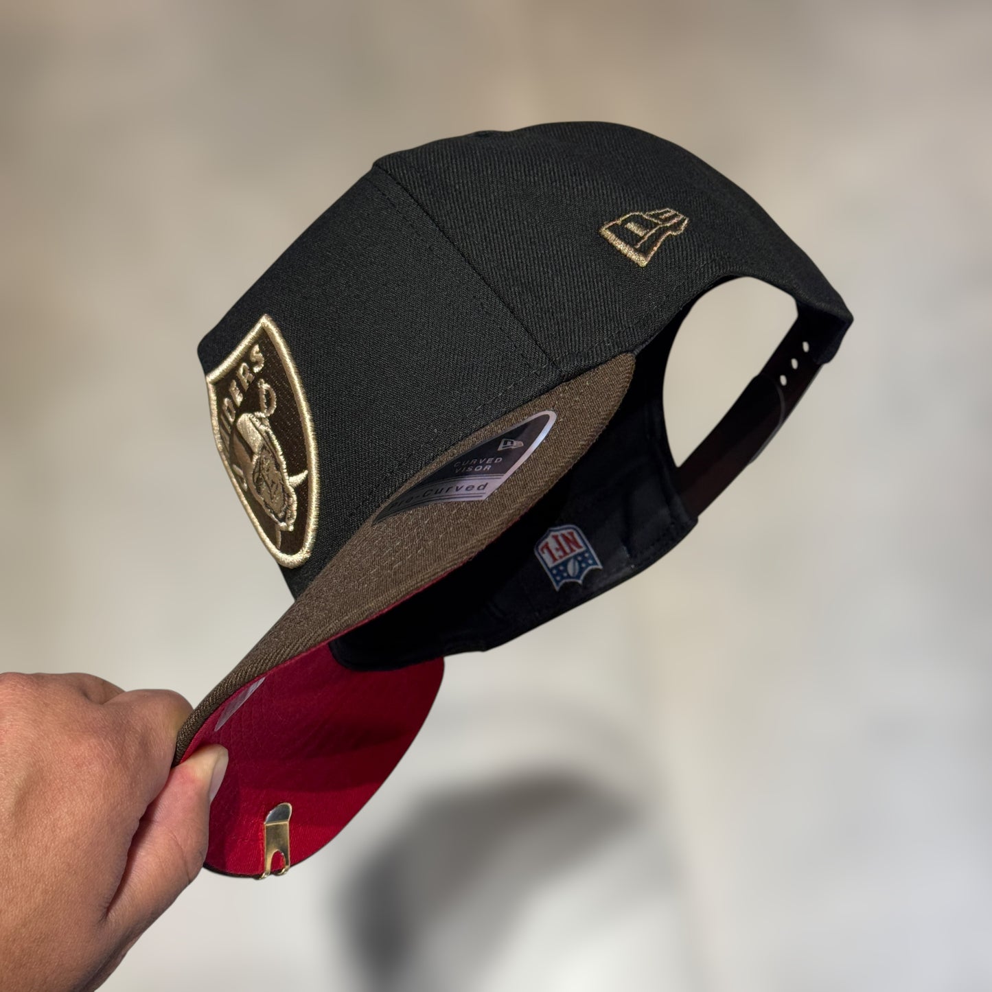 9FIFTY RAIDERS BLACK BROWN VISOR CHAMPIONS