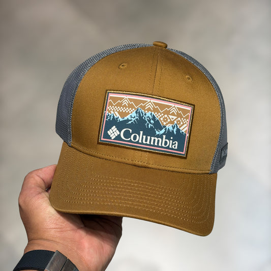 Columbia trucker brown grey mesh
