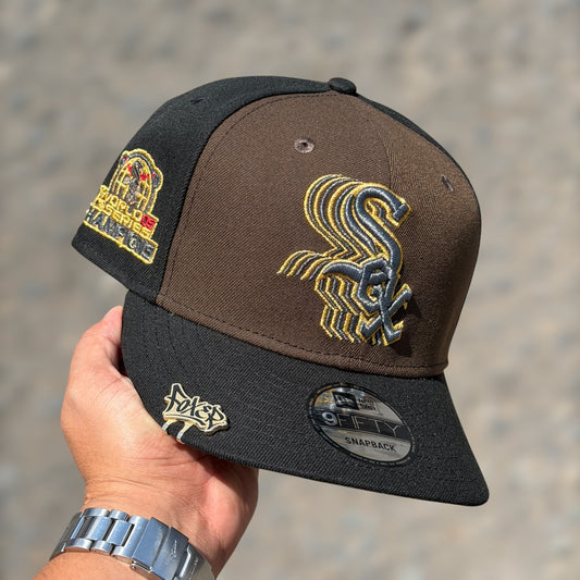 9FIFTY CHICAGO WHITE SOX BLACK BROWN WS