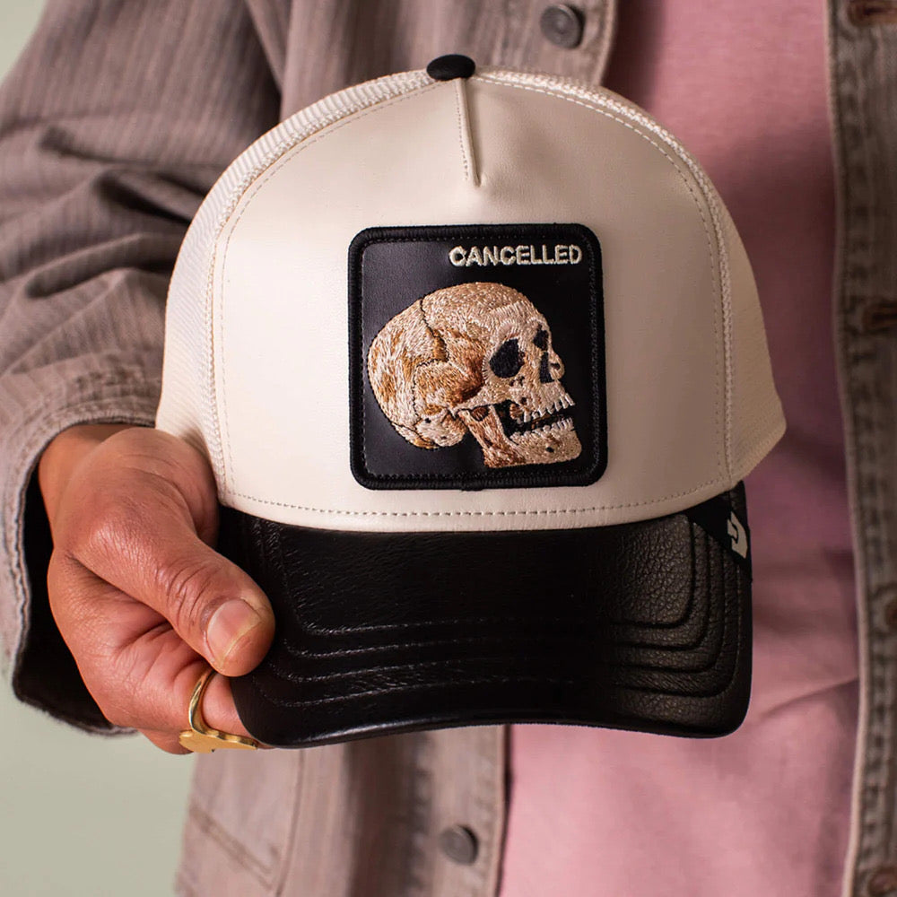 GOORIN BROS CANCELLED BEIGE BLACK CUERO