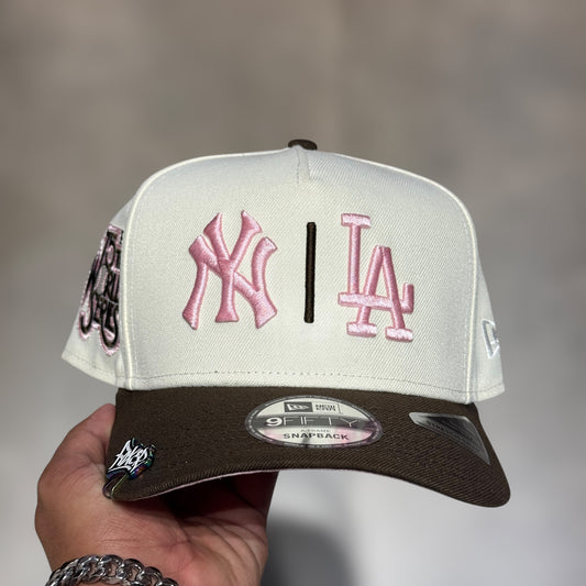 9FIFTY DUAL LOGO NY& LA BEIGE