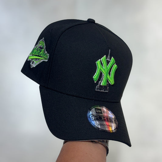 9FORTY NY YANKEES BLACK GREEN LOGO EMPIRE STATE