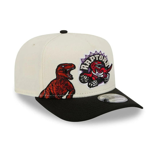 9FIFTY A FRAME TORONTO RAPTORS BEIGE BLACK LOGO HWC