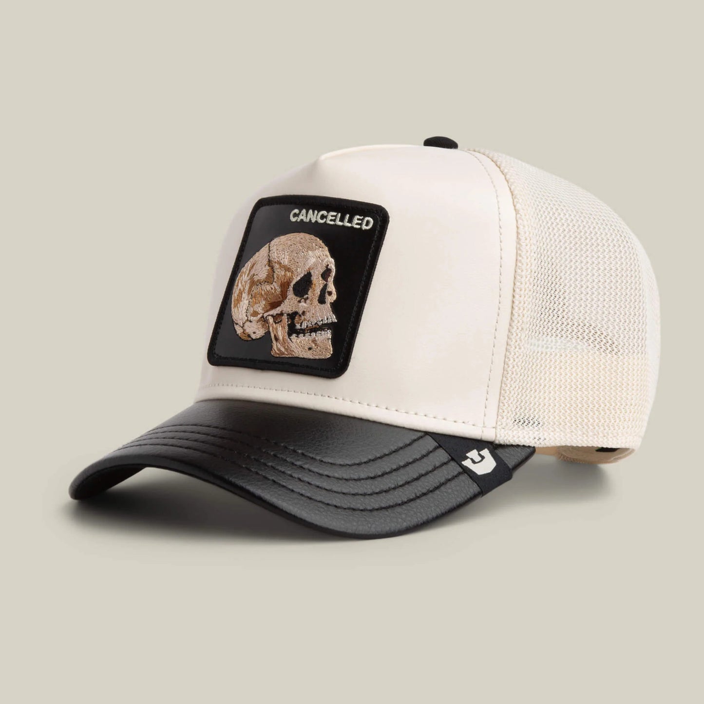 GOORIN BROS CANCELLED BEIGE BLACK CUERO