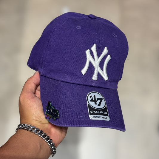 47BRAND NY YANKEES PURPLE CLEAN UP
