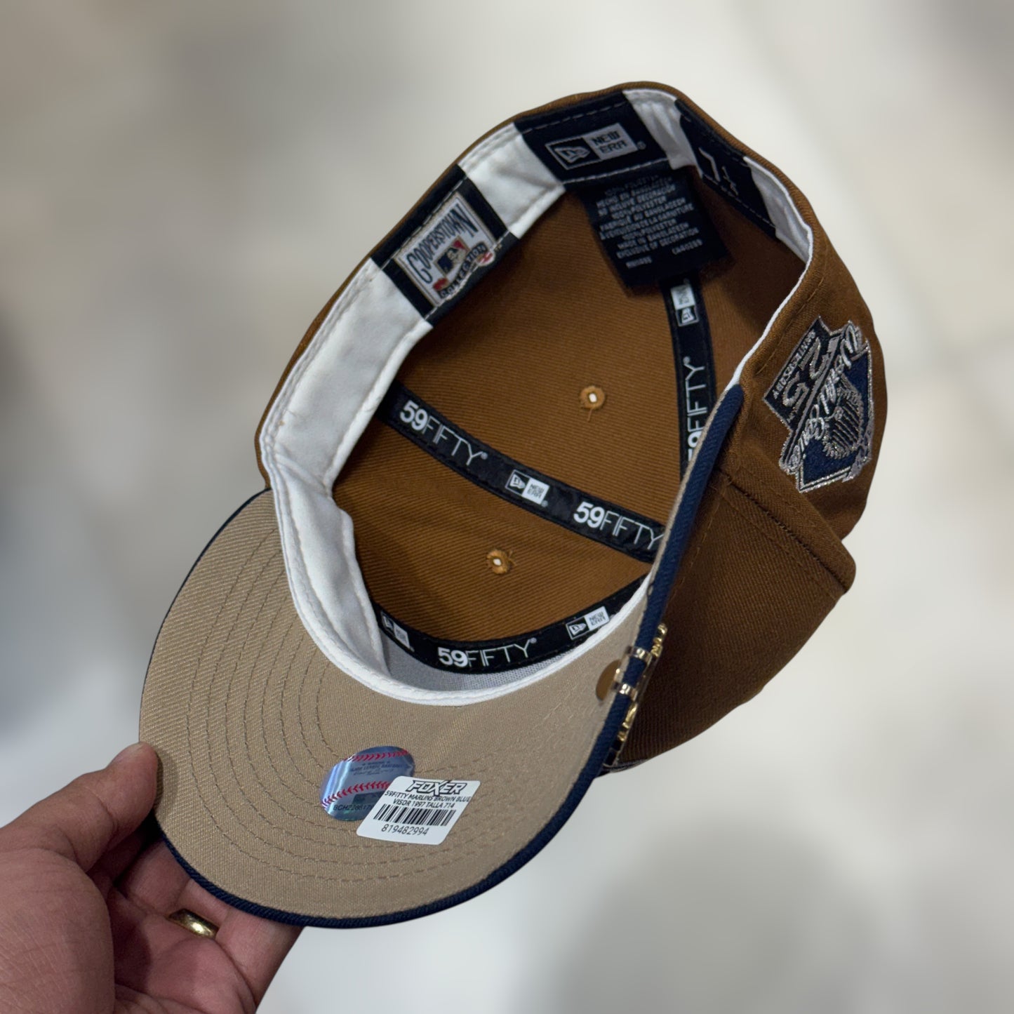 59FIFTY MARLINS BROWN BLUE VISOR 1997