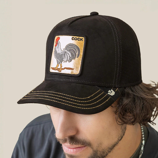 GOORIN BROS COCK BLACK GOLD GAMUZA