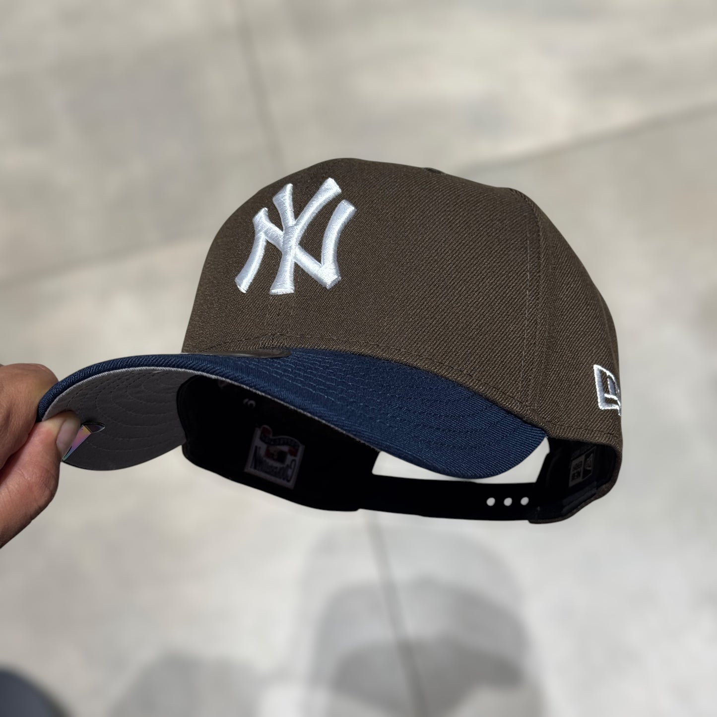 9FIFTY NY YANKEES BROWN VISER BLUE 75TH