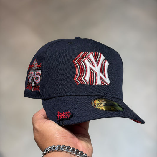 59FIFTY NY YANKEES NAVY CASCADING 75TH