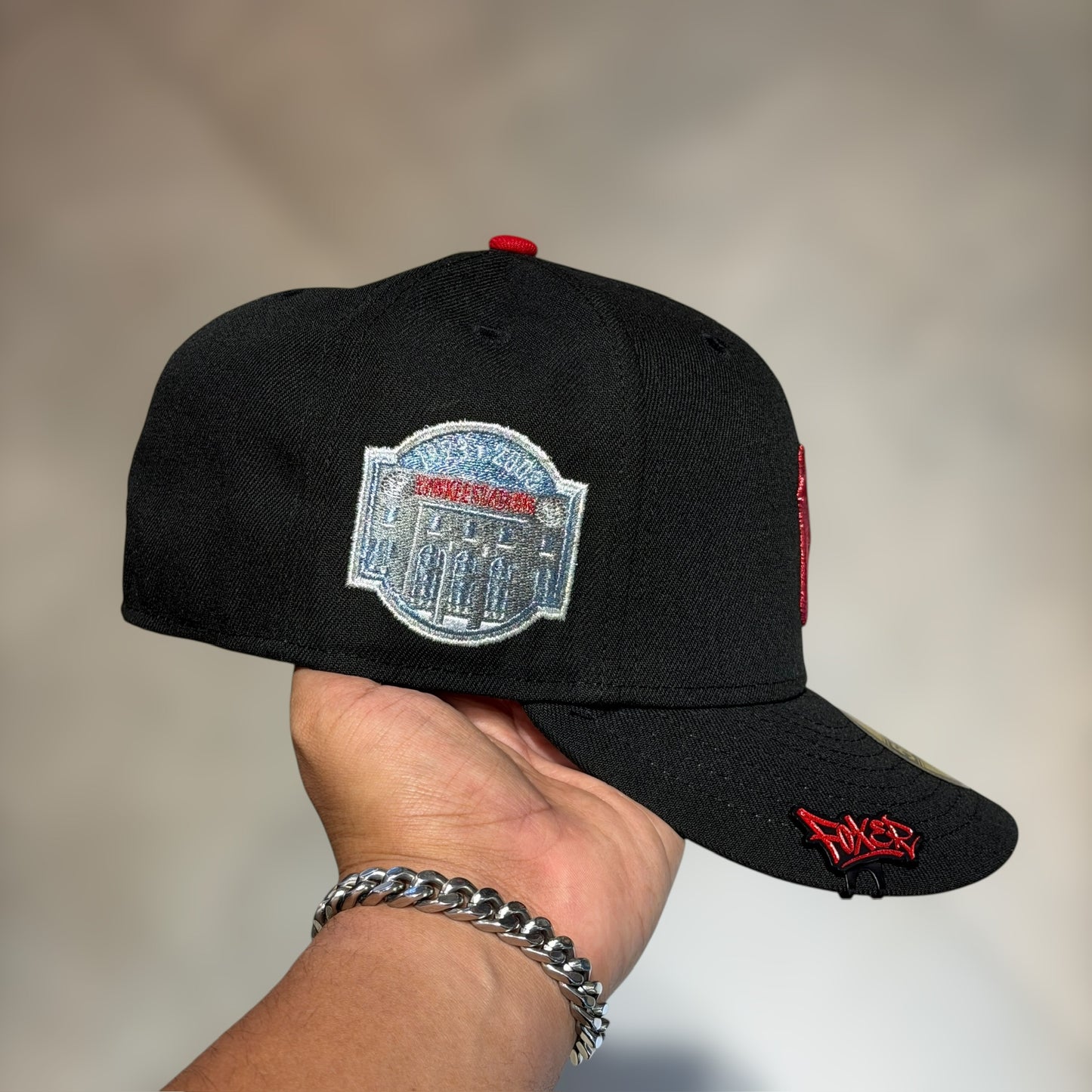 59FIFTY NY YANKEES BLACK RED LOGO PATCH