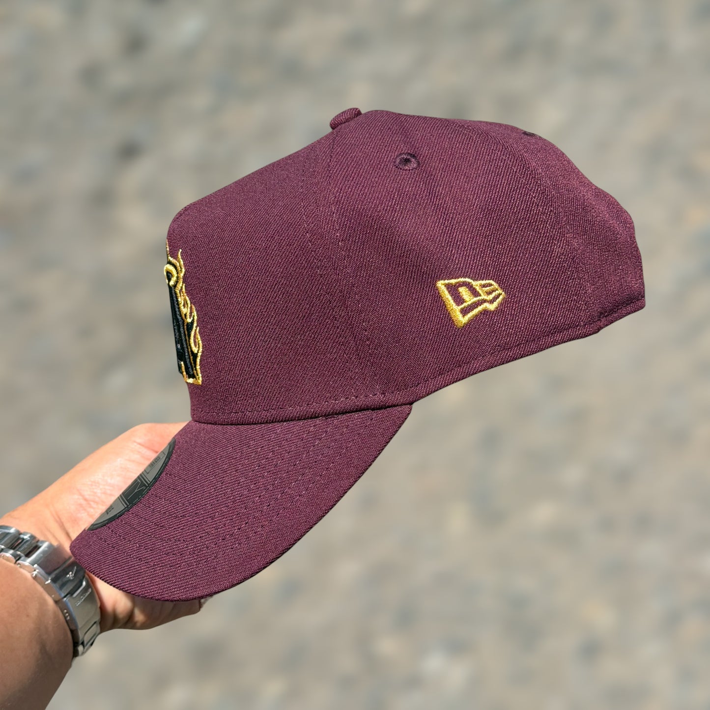 9FORTY ANGELS FLAMES BURGUNDY