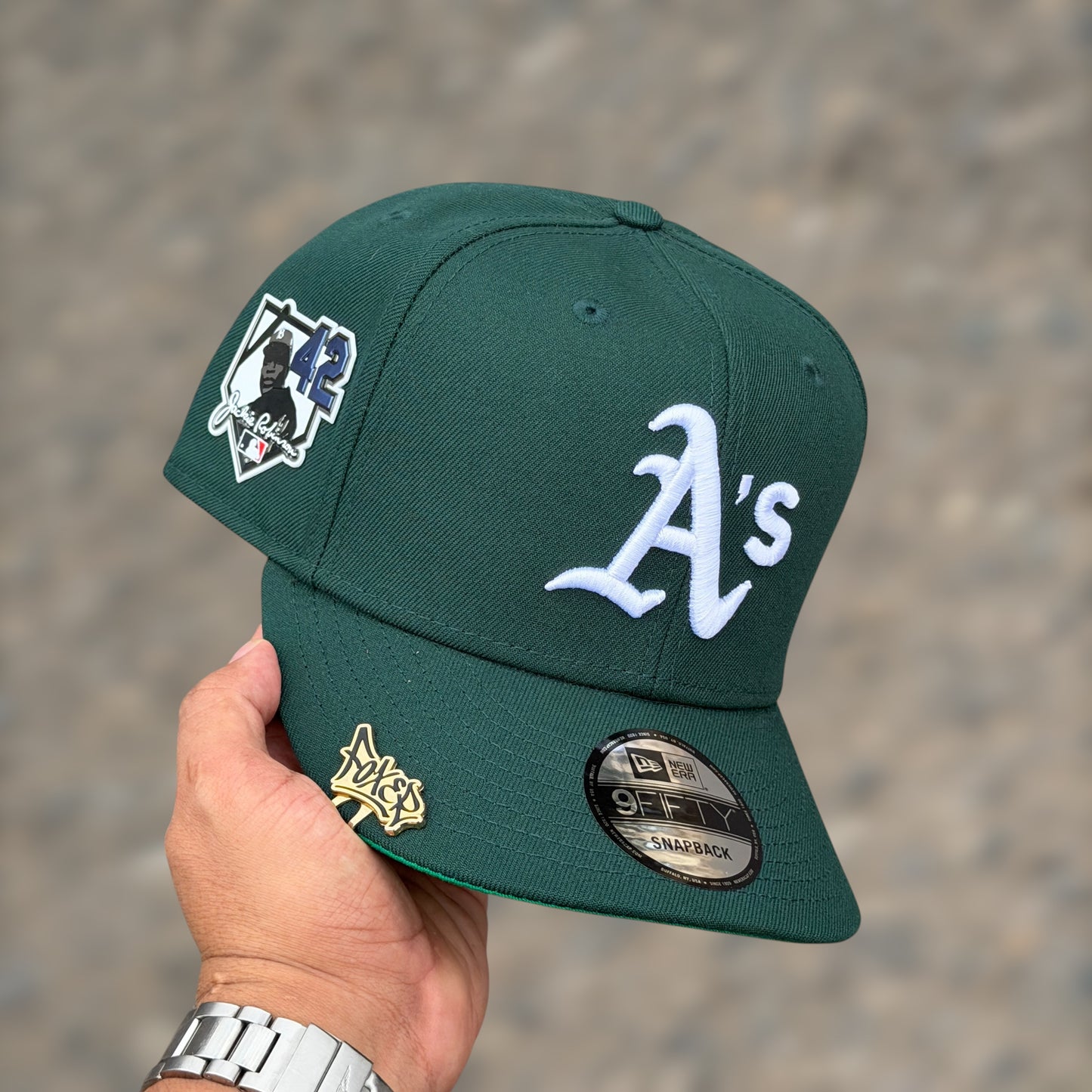 9FIFTY OAKLAND ATHLETICS DARK GREEN JACKIE ROBINSON