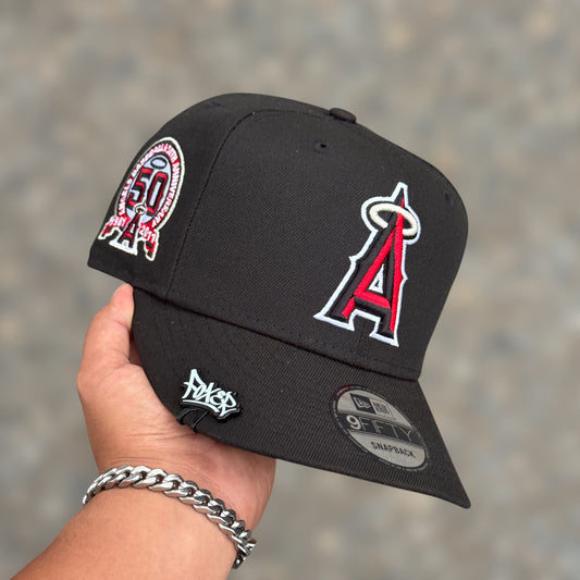 9FIFTY ANGELS BLACK RED LOGO 50TH