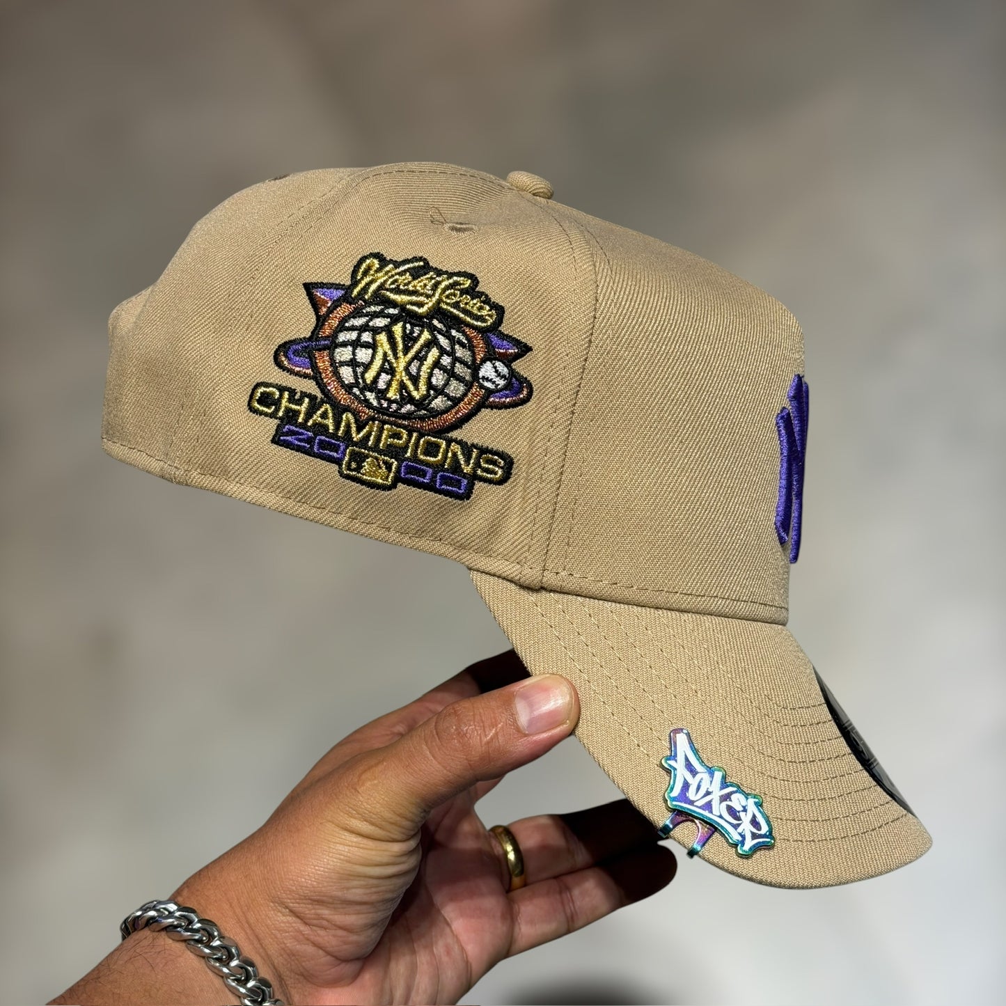 9FORTY A FRAME NY YANKEES CAQUI PURPLE LOGO