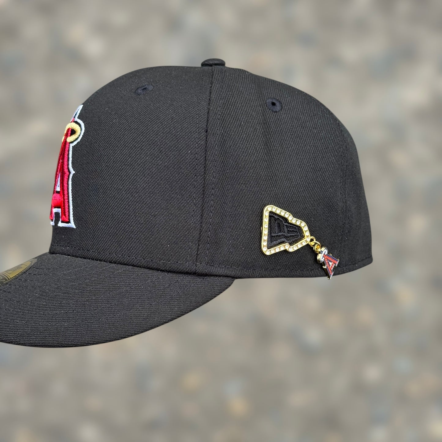 59FIFTY ANGEL BLACK UNDERVISOR RED 50TH STADIUM 1996 -2016