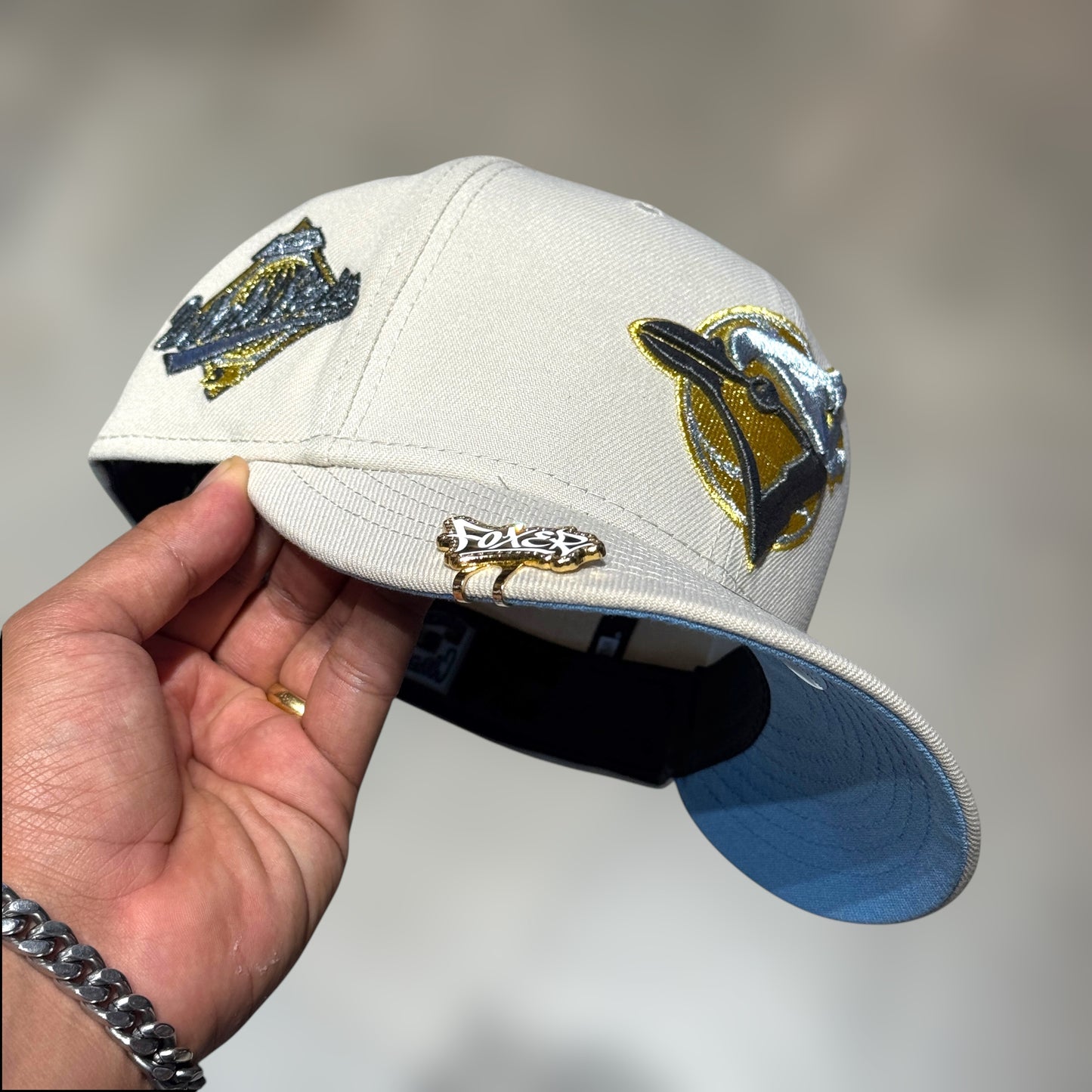 59FIFTY TORONTO BLUE JAYS BEIGE UNDERVISOR SKYBLUE WS 1993