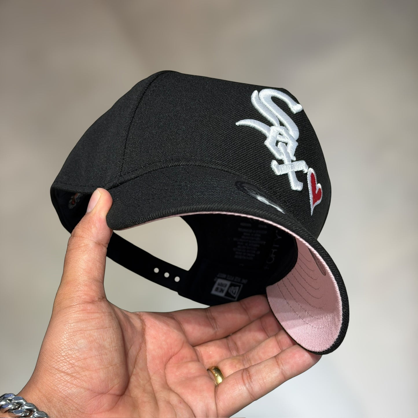 9FORTY A FRAME WHITE SOX BLACK/HEART