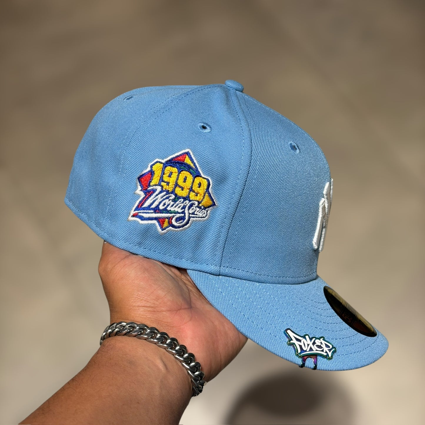 59FIFTY NY YANKEES SKYBLUE LOGO WS 1999