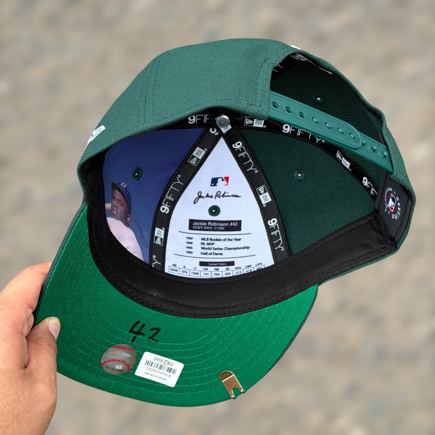 9FIFTY OAKLAND ATHLETICS DARK GREEN JACKIE ROBINSON