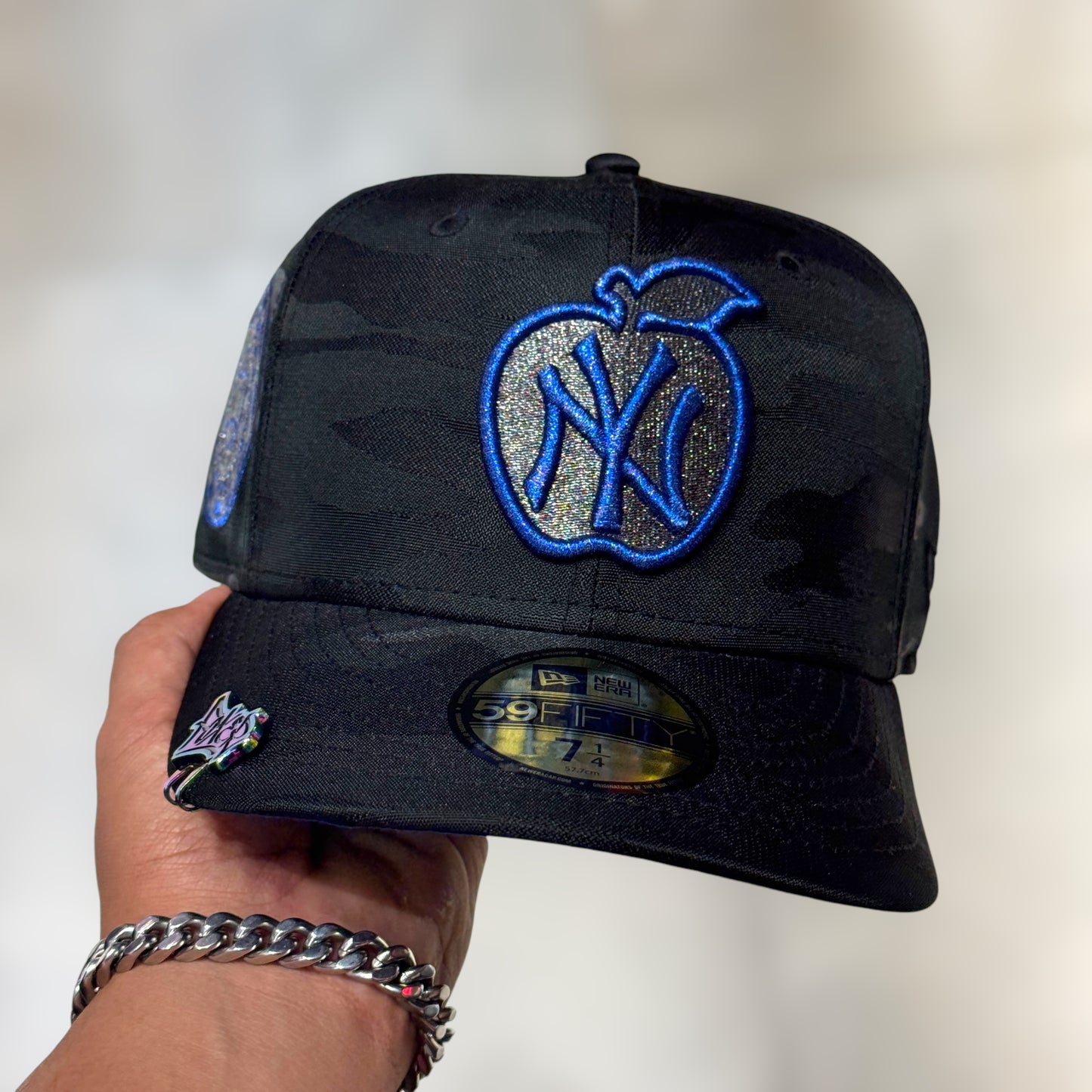59FIFTY NY YANKEES BLACK CAMO BLUE LOGO MANZANA 1942