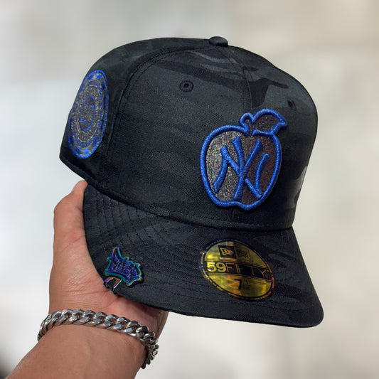 59FIFTY NY YANKEES BLACK CAMO BLUE LOGO MANZANA 1942
