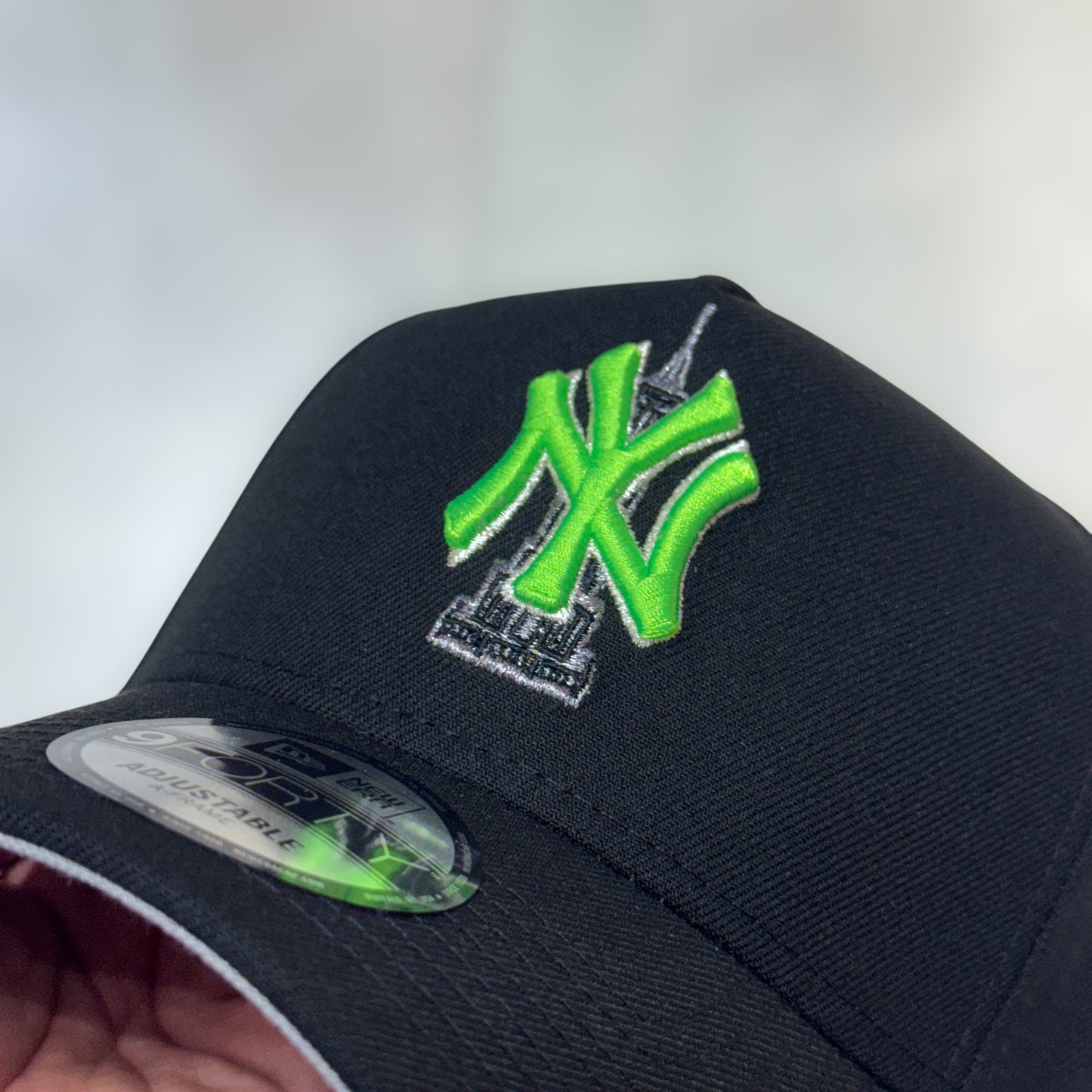 9FORTY NY YANKEES BLACK GREEN LOGO EMPIRE STATE