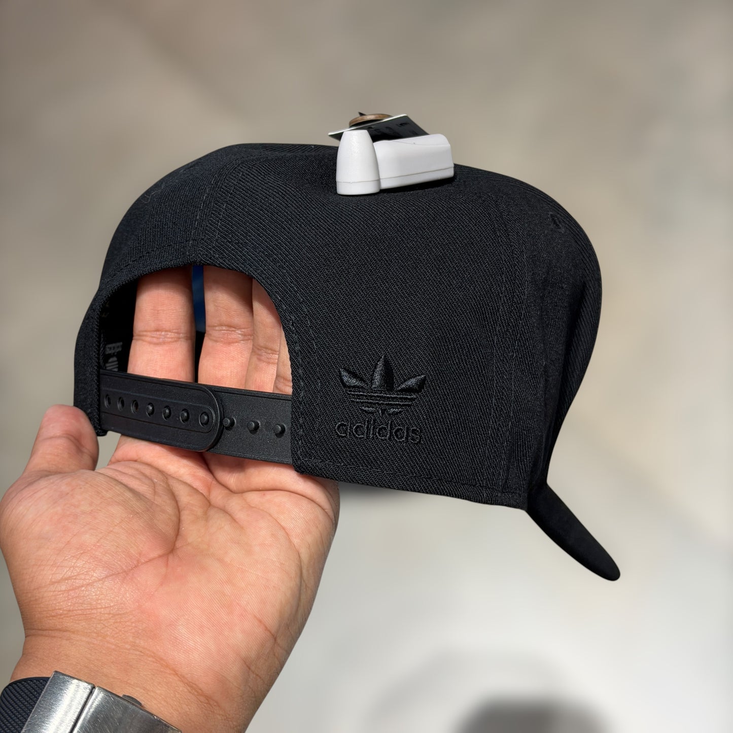 Adidas black Gold logo SnapBack