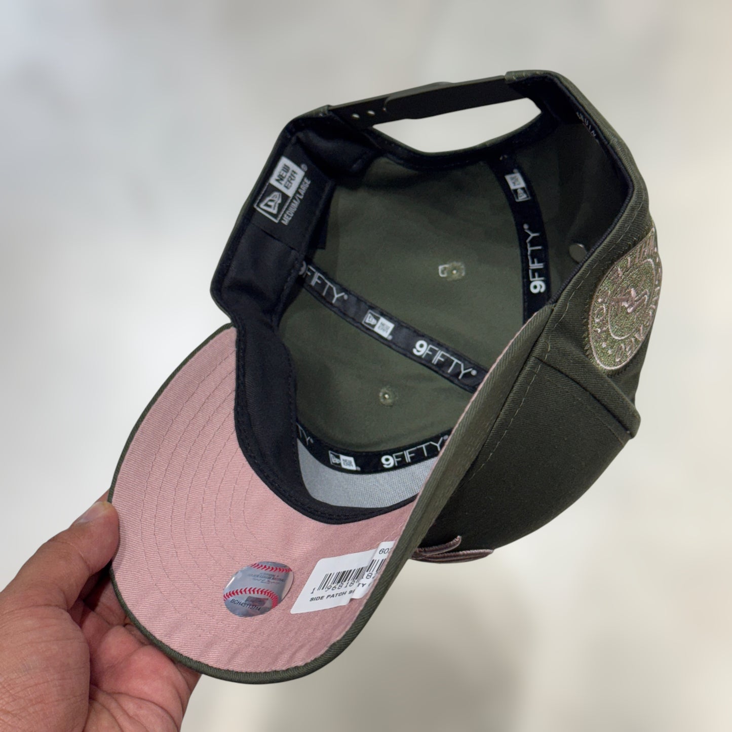 9FIFTY NY YANKEES GREEN UNSERVISOR ROSE PATCH