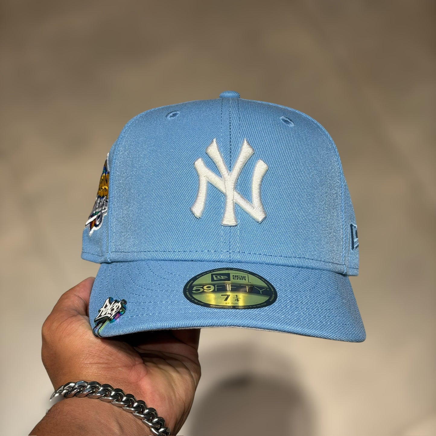 59FIFTY NY YANKEES SKYBLUE LOGO WS 1999