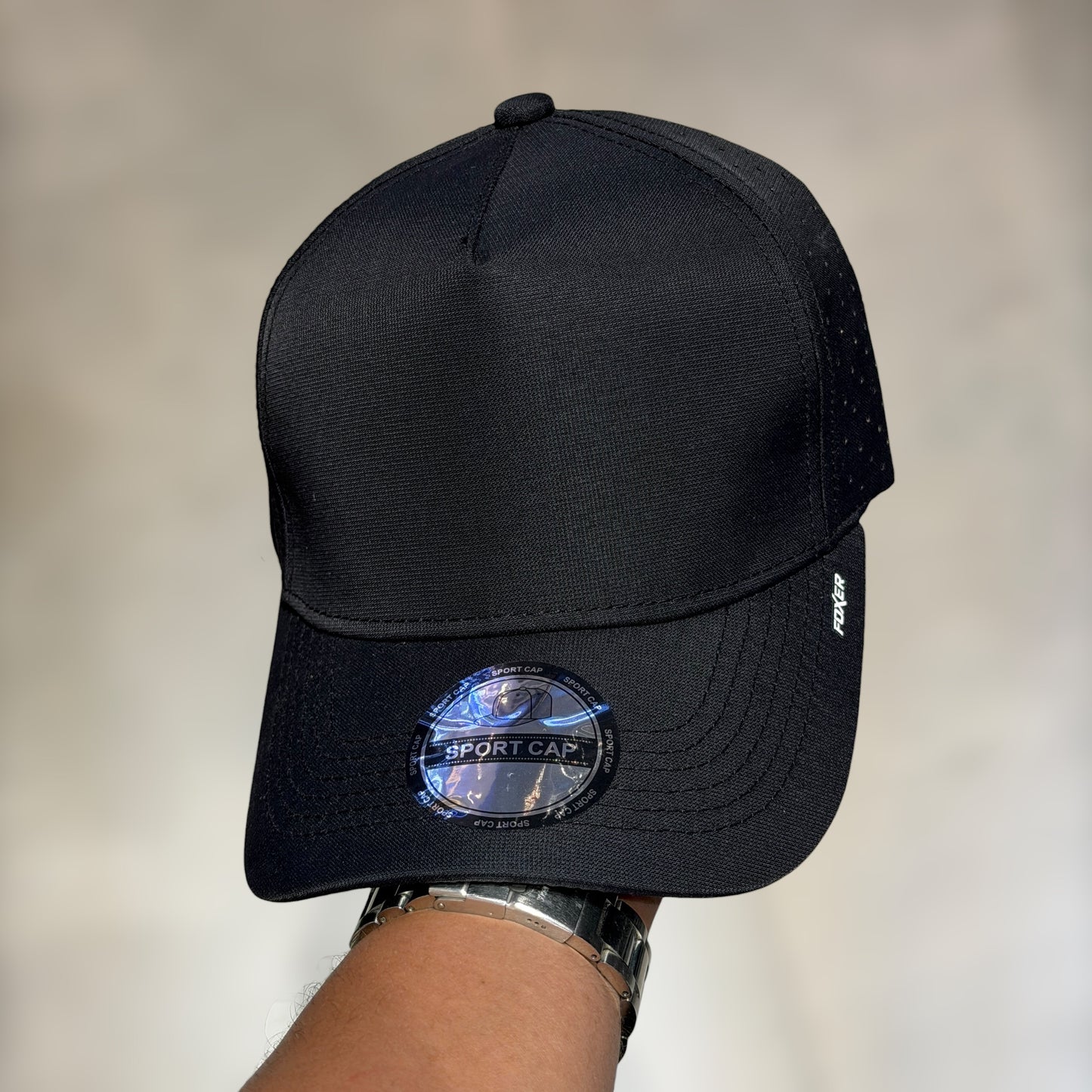 GORRA NEGRA llana para bordados