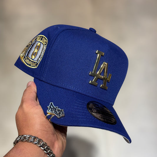 9FIFTY METALLIC LA DODGERS ROYAL BLUE GOLD LOGO