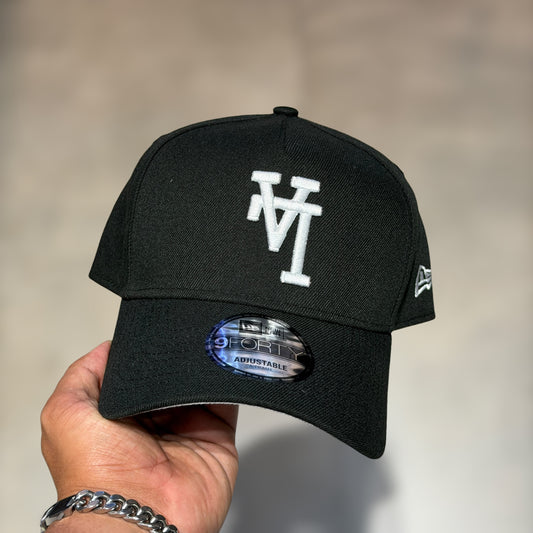 9FORTY A FRAME LA DODGERS BLACK WHITE LOGO UPSIDE