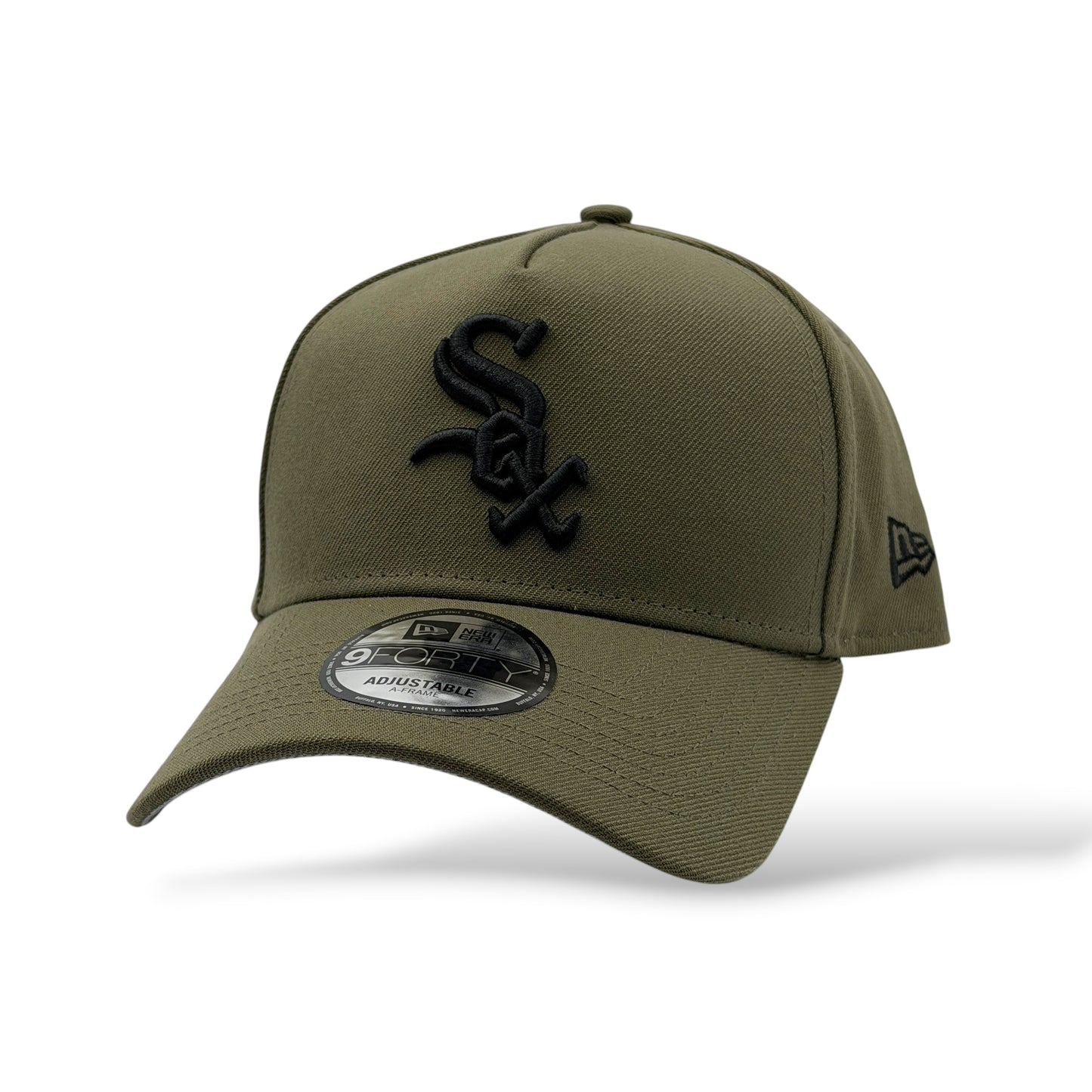 9FORTY A FRAME WHITE SOX OLIVE GREEN BLACK LOGO