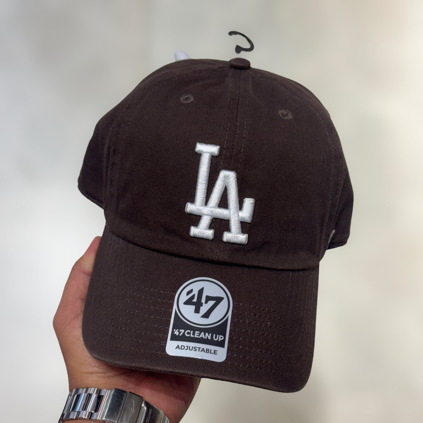 47 BRAND CLEAN UP LA DODGERS BROWN WHITE LOGO