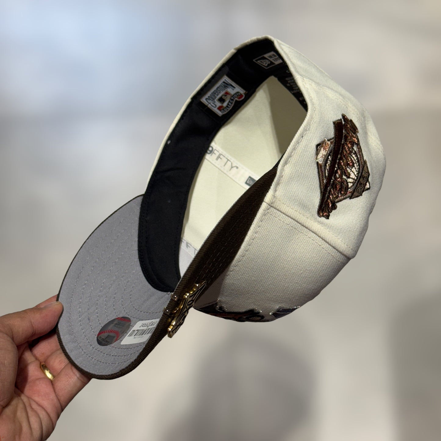 59FIFTY TORONTO BLUE JAY LOGO T BEIGE VIS BROWN