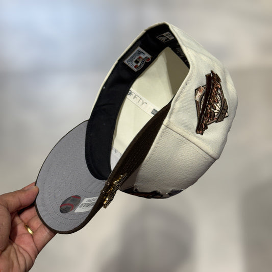 59FIFTY TORONTO BLUE JAY LOGO T BEIGE VIS BROWN