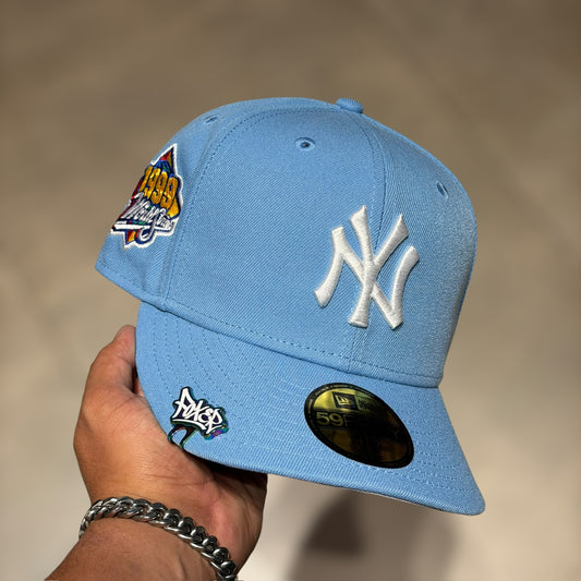 59FIFTY NY YANKEES SKYBLUE LOGO WS 1999