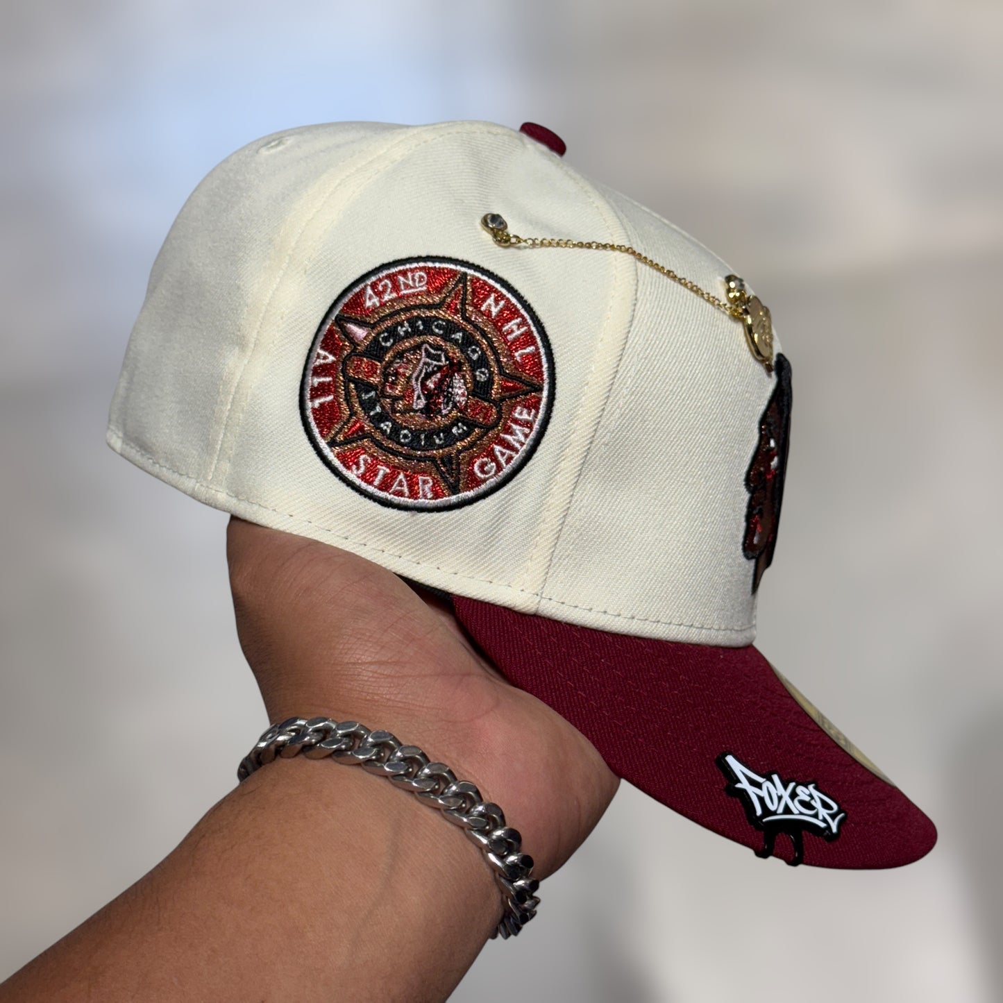 59FIFTY CHICAGO BLACKHAWKS BEIGE VINO