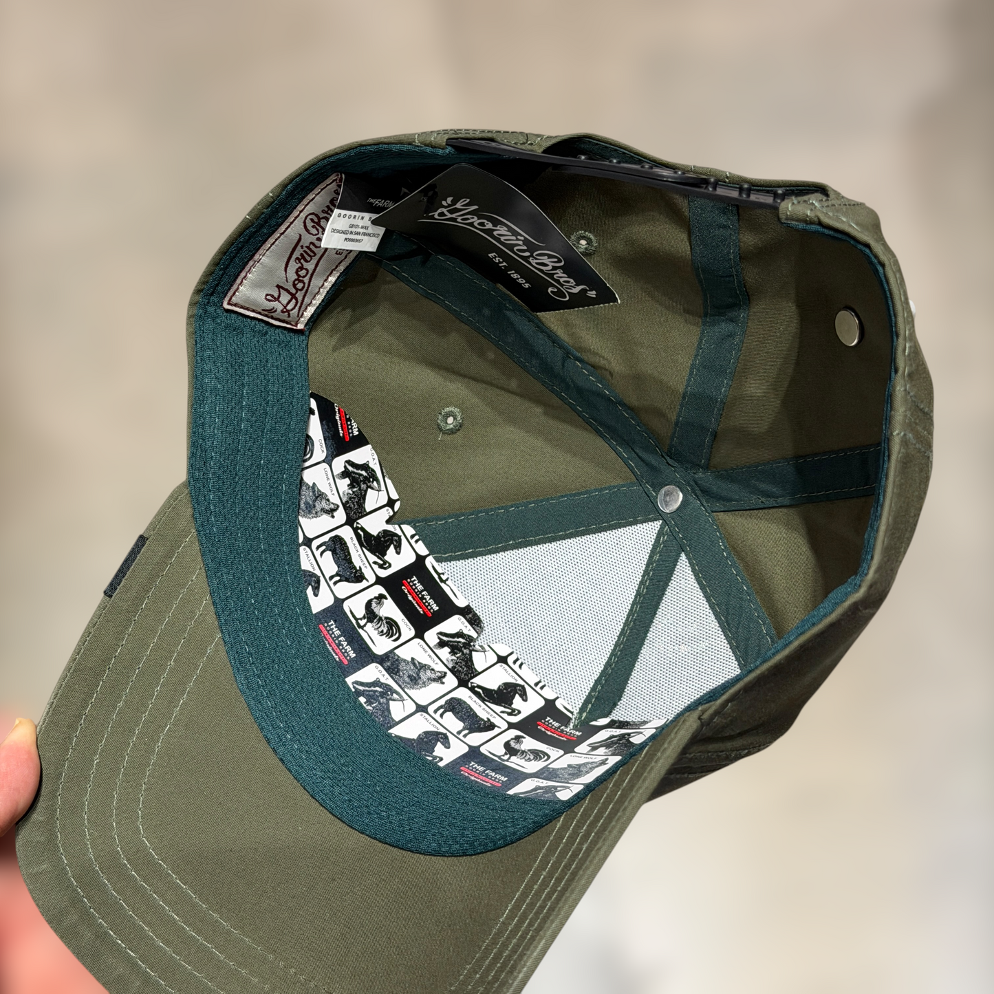 GOORIN BROS verde llana para bordados