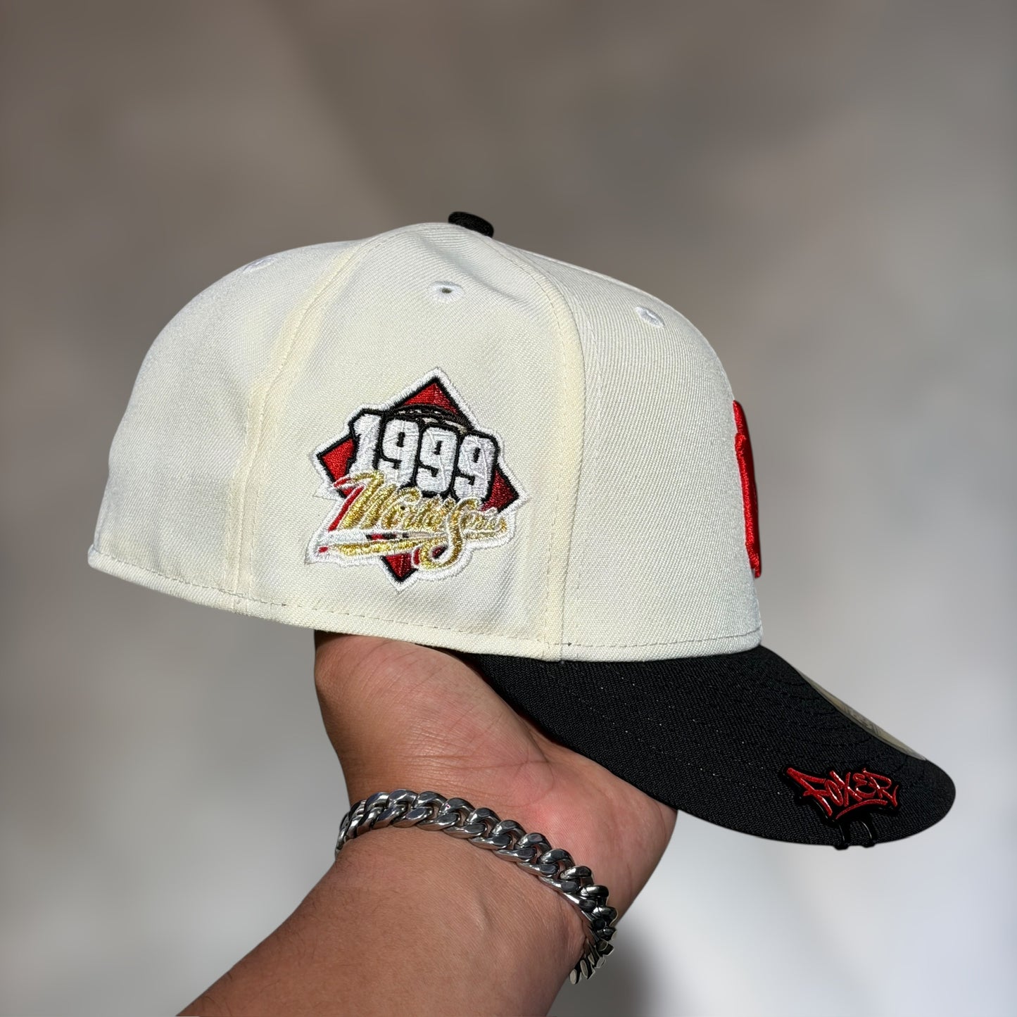 59FIFTY NY YANKEES BEIGE BLACK WS 1999
