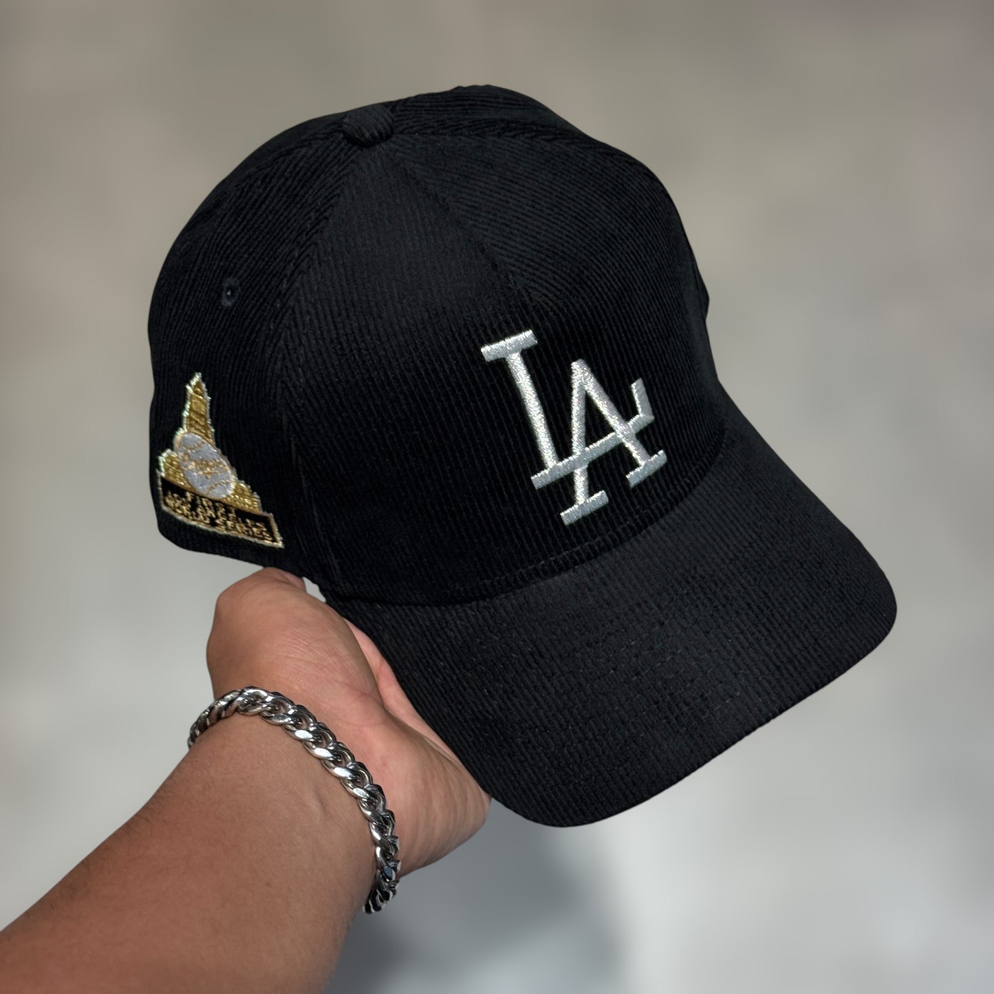 9FIFTY LA DODGERS BLACK PANA SILVER LOGO