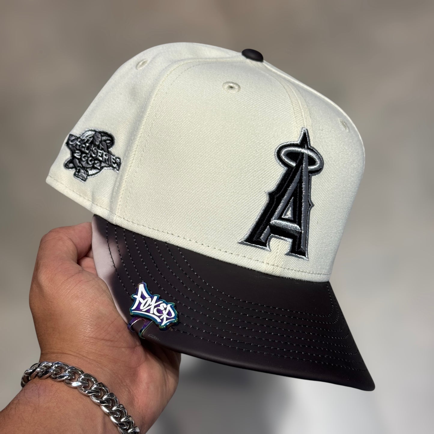 9FIFTY COLOR CHANGING ANGELS BEIGE BLACK VISOR