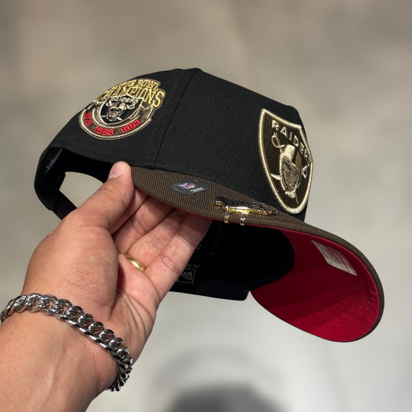 9FIFTY RAIDERS BLACK BROWN VISOR CHAMPIONS