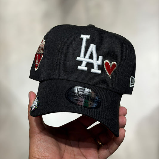 9FORTY A FRAME LA DODGERS BLACK CORAZÓN