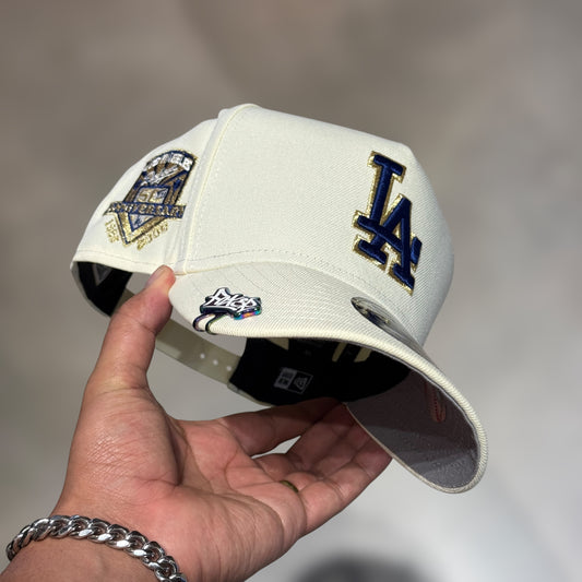 9FIFTY LA DODGERS CREAM NAVY LOGO 50TH