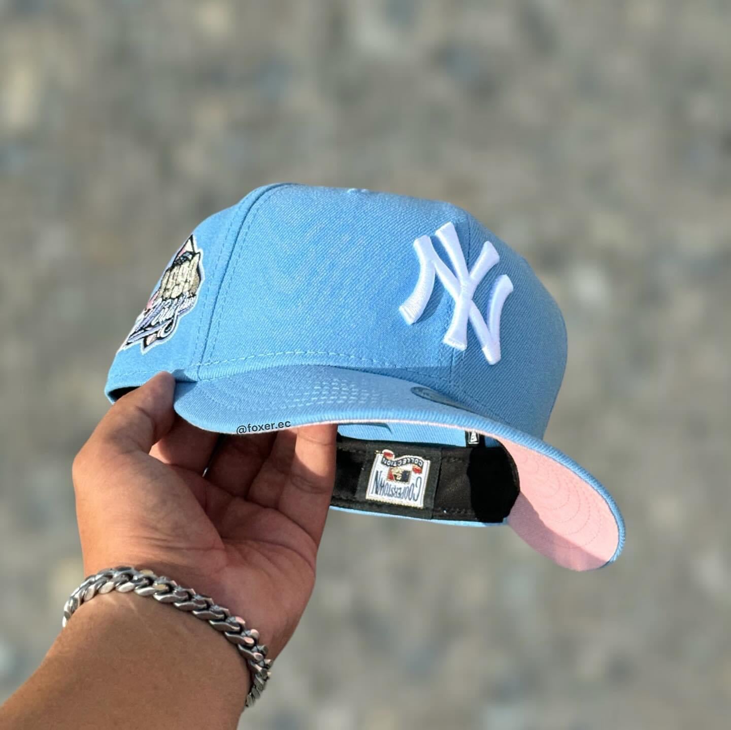 59FIFTY NY YANKEES SKYBLUE WHITE LOGO WS 1999