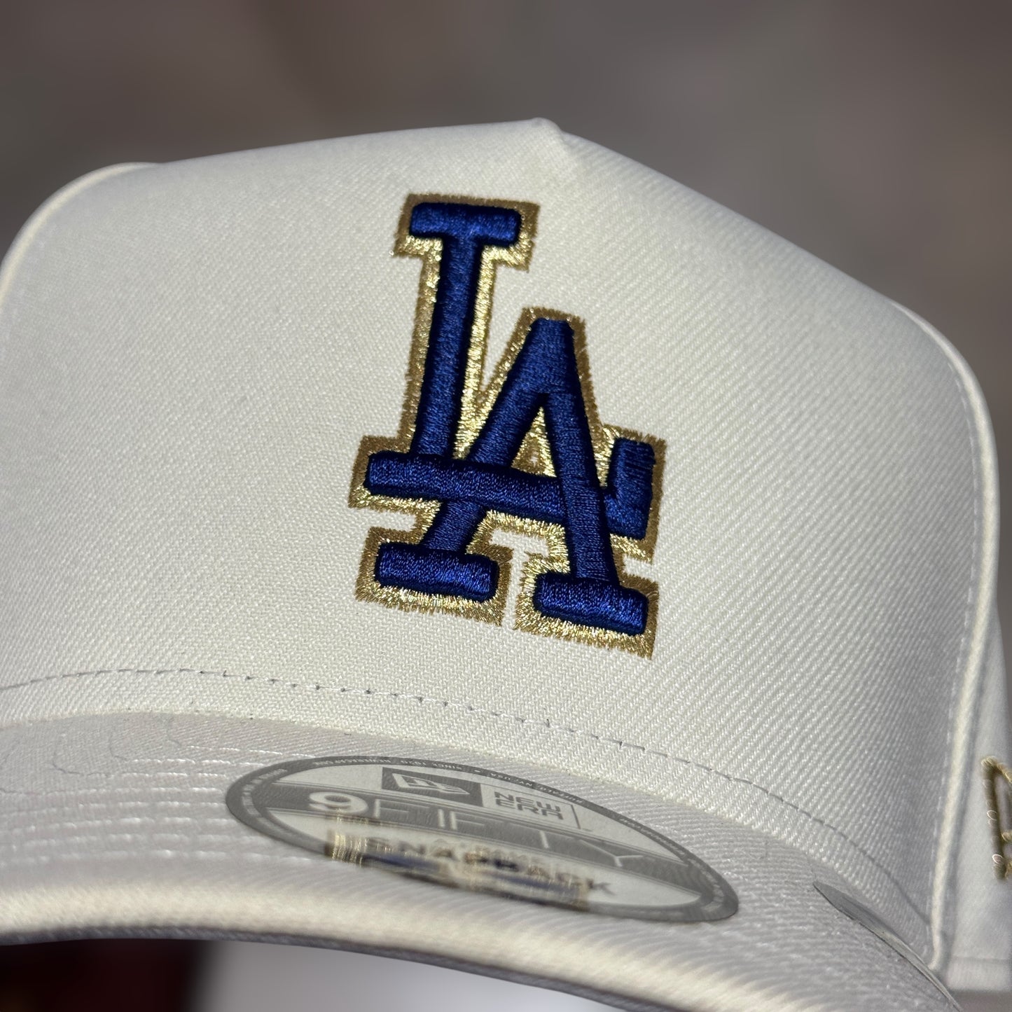 9FIFTY LA DODGERS CREAM NAVY LOGO 50TH